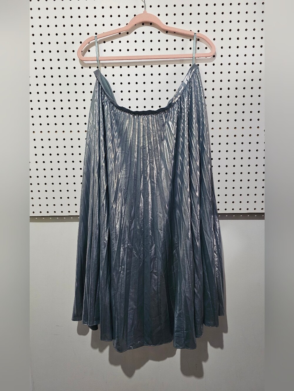 Lauren Ralph Lauren Metallic Blue Pleated Women's Skirt